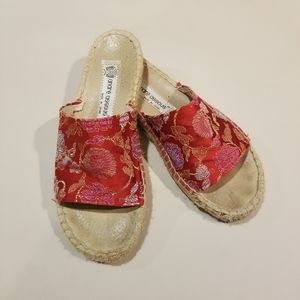 Red Slip on Espadrilles